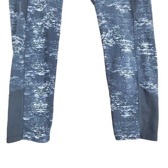 ATHLETA Womens leggings sz s flare connect capri gray black marble compression - Picture 8 of 11
